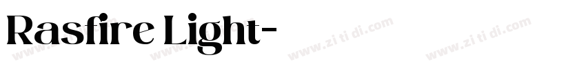 Rasfire Light字体转换